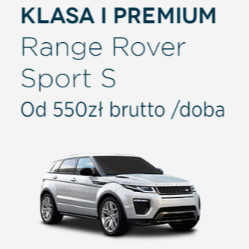 Klasa I Premium 2 - Range Rover