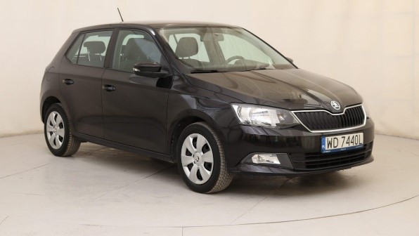 Skoda Fabia III black hatchback car front