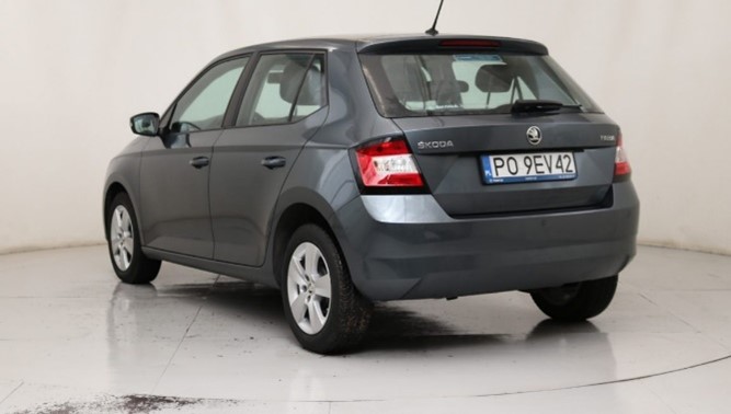 Skoda Fabia III hatchback car rear grey